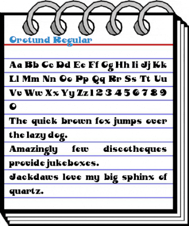 Orotund Regular Font