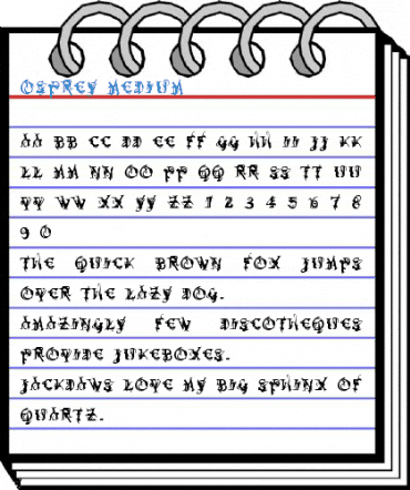 Osprey Medium Font