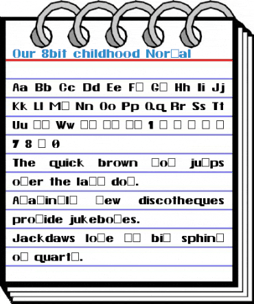 Our 8bit childhood Font