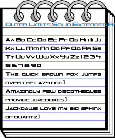 Outer Limits Solid Extended Regular Font