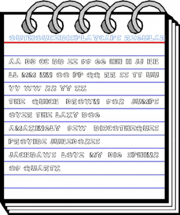 OutHouseDisplayCaps Regular Font