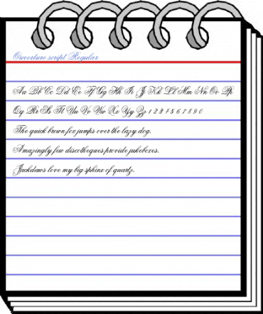 Ouverture script Font
