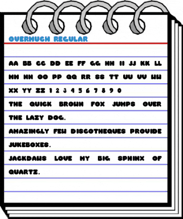 Overmuch Regular Font