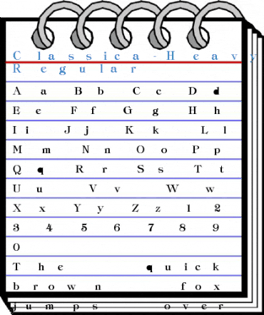 Classica-Heavy Regular Font