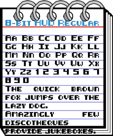 8-bit HUD Regular Font
