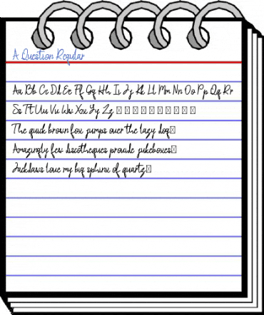 A Question Regular Font