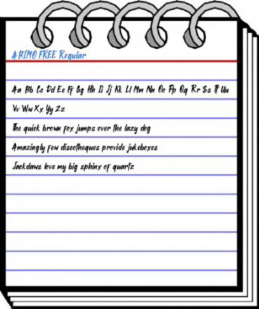 ABIMO FREE Regular Font