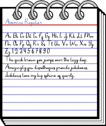 Accemine Regular Font