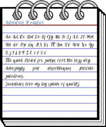 Adelwish Regular Font