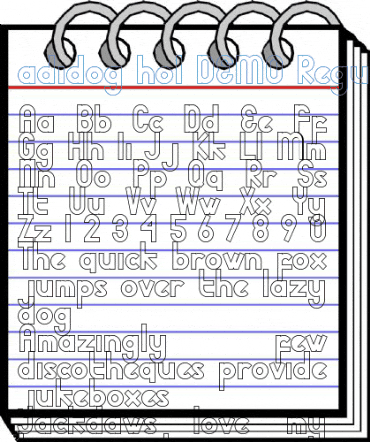adidog hol DEMO Regular Font