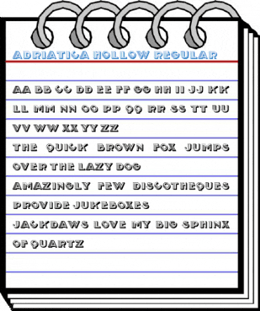 Adriatica Hollow Regular Font