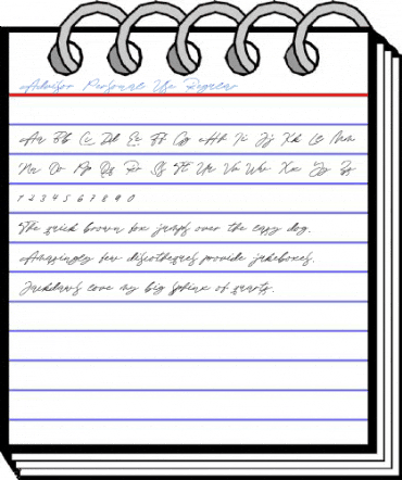 Advisor Personal Use Regular Font