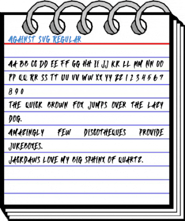 Against SVG Regular Font