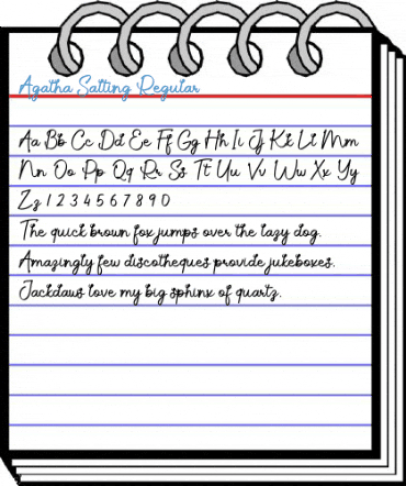 Agatha Salting Regular Font