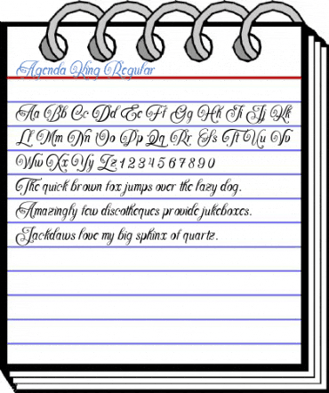 Agenda King Regular Font