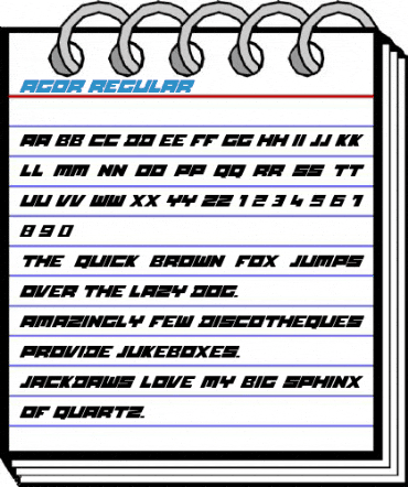 Agor Regular Font