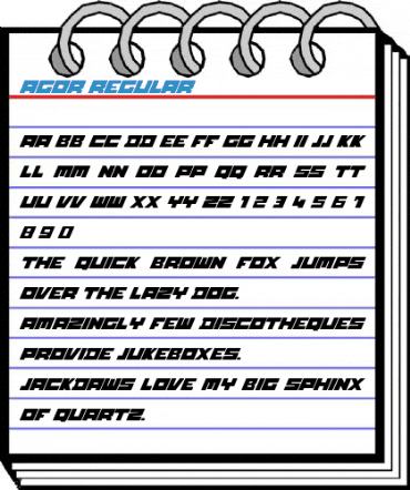 Agor Regular Font