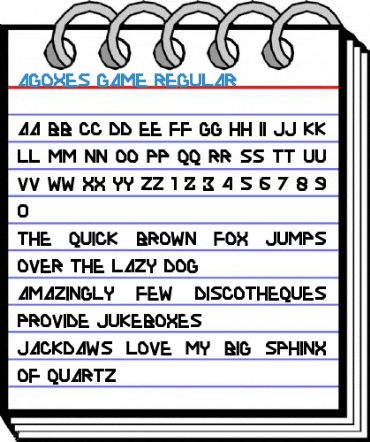 AGOXES GAME Regular Font