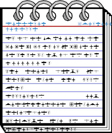 Aircraft Identification Regular Font