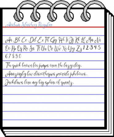 Aisbum Slashey Regular Font