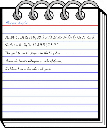 Akagami Regular Font
