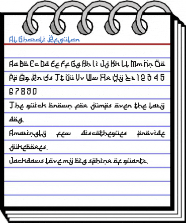 Al Ghazali Regular Font