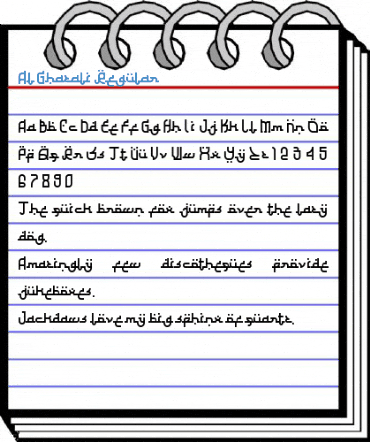 Al Ghazali Regular Font