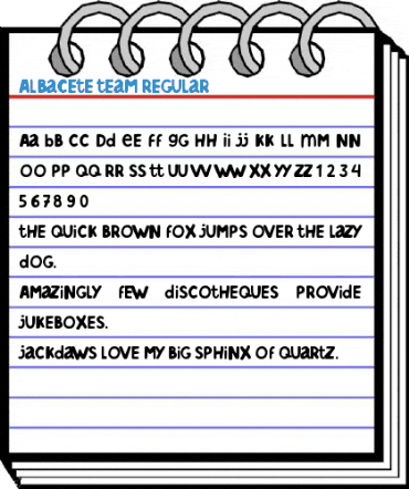 Albacete team Regular Font
