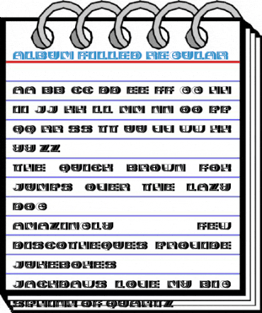 Album Filled Regular Font