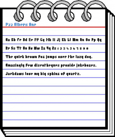 P22 Albers One Font