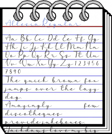 Allesia Regular Font