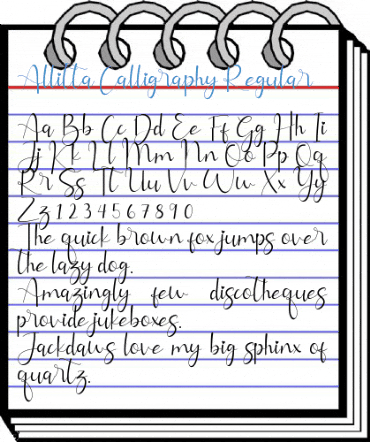 Allitta Calligraphy Regular Font