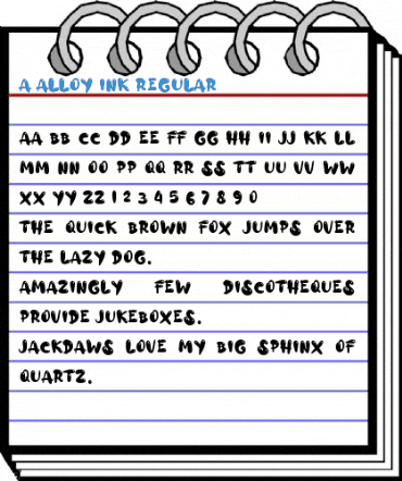a Alloy Ink Regular Font