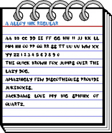 a Alloy Ink Regular Font