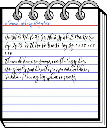 almond whisp Regular Font