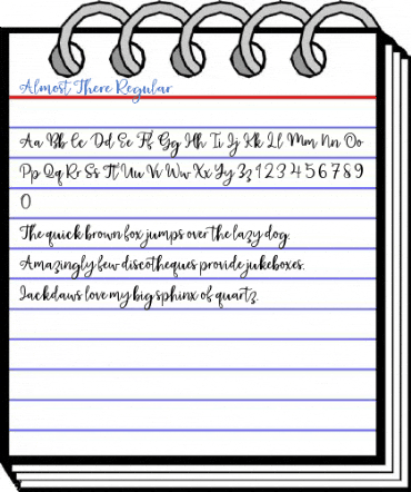 Almost There Regular Font