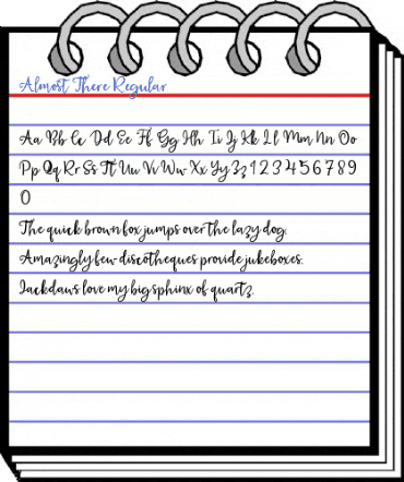 Almost There Regular Font