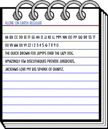 Alone On Earth Regular Font