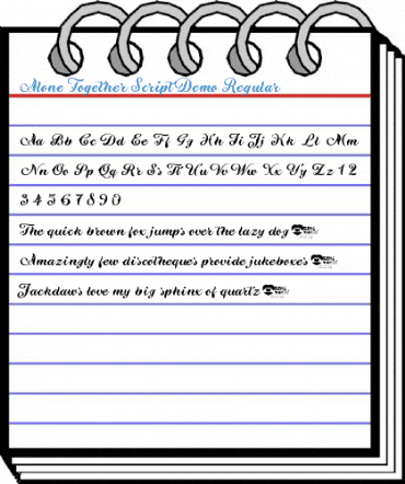 Alone Together Script Demo Regular Font