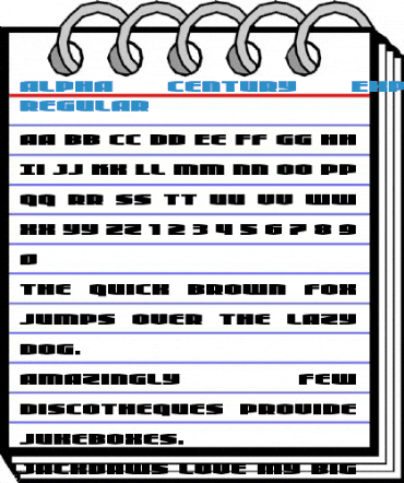 Alpha Century Expanded Regular Font