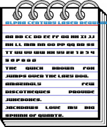Alpha Century Laser Regular Font