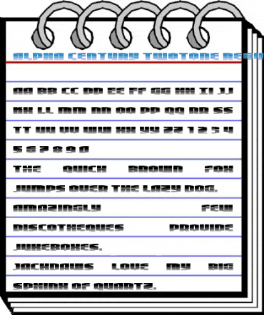 Alpha Century Twotone Regular Font