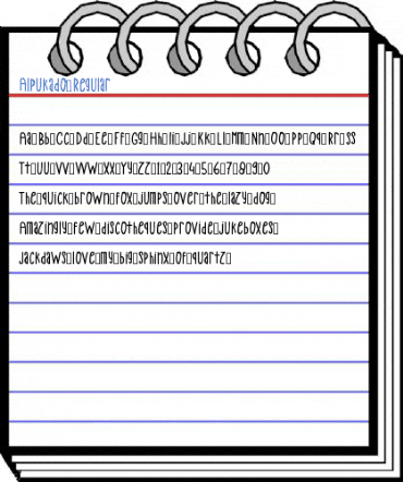 Alpukado Regular Font
