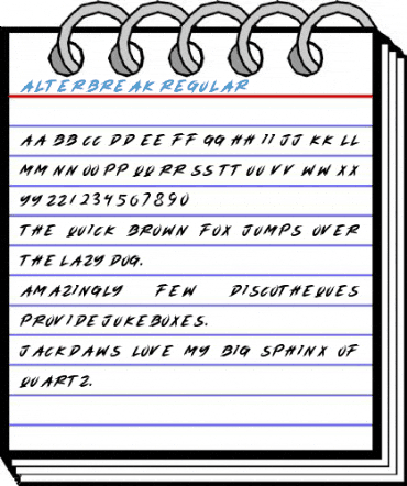 ALTERBREAK Regular Font