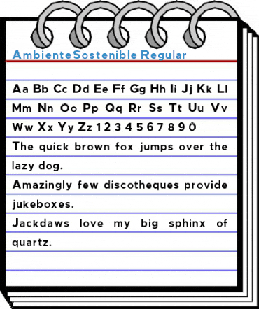 AmbienteSostenible Regular Font