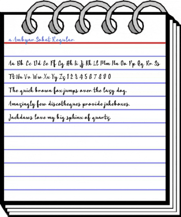 a Ambyar Sobat Regular Font