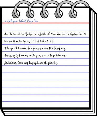a Ambyar Sobat Regular Font