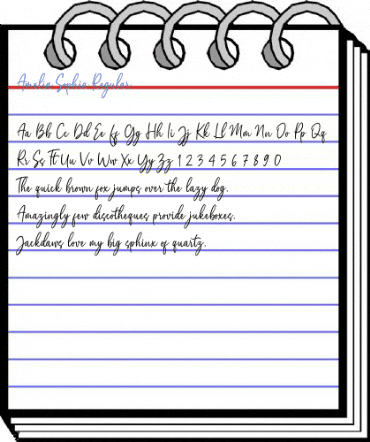 Amelia Sophia Regular Font