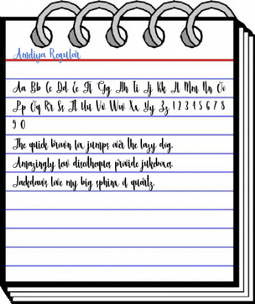 Ameliya Regular Font