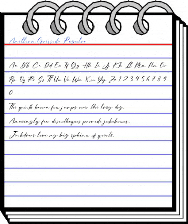 Amellian Gressida Regular Font